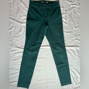 Old Navy Women's Dark Green Skinny Jeans